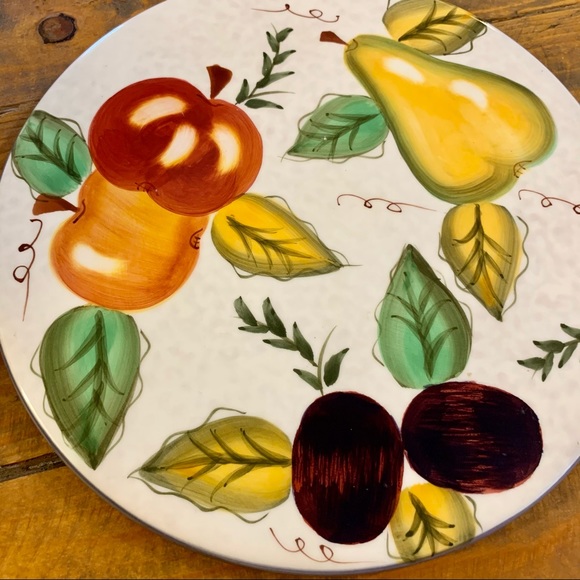 Oneida Vintage Fruit Hand Painted Trivet - Picture 3 of 5
